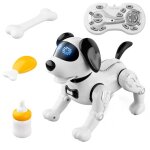Robot chien tlcommande, jouet interactif parent - enfant, support programmable, dmonstration, simulation ...