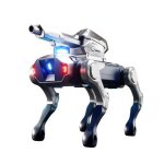Robot chien t�l�command� avec tourelle programmable recharge usb yonis