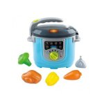 Robot de cuisine smart chef + aliments dinette - bruitage cuisson, fonction vapeur froide - autocuiseur, ...