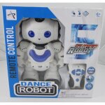 Robot musical et lumineux danseur blanc télécommandé Robot musical et lumineux danseur blanc télécommandé