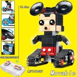 Robot rc tlcommand high - tech classique, 2. 4ghz avec bote a moteur, blocs de construction en briques, ...