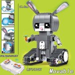 Robot rc tlcommand high - tech classique, 2. 4ghz avec bote a moteur, blocs de construction en briques, ...
