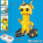 Robot rc tlcommand high - tech classique, 2. 4ghz avec bote a moteur, blocs de construction en briques, ...
