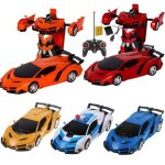Robots de transformation de voiture rc 2 en 1, v�hicule de sport t�l�command�, voitures de d�formation, ...