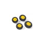 Rolly toys rollytrac air tyres 4 pneus de tracteur jaune