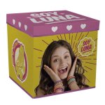 Room studio soy luna - pouf cube de rangement