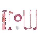 (rose) 1 ensemble de jouets de golf pour enfants avec club de golf, 4 balles, drapeau, trous d'entraînement, ... (rose) 1 ensemble de jouets de golf pour enfants avec club de golf, 4 balles, drapeau, trous d'entraînement, ...