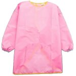 (l - rose) blouse de peinture pour enfants, tablier pour enfants, bavoir a