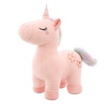 Rose kawaii licorne en peluche en peluche jouet doux animal cheval poup�es pour enfants fille oreiller ...