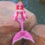 Rose lejiafen tongle sirne princesse poupes enfants filles jouets eau jouant a la main poupes