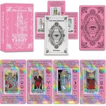 Rose tarot holographique pour d�butants avec des significations, avec guide, mots - cl�s, el�ment, plan�te, ...