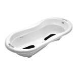 Rotho babydesign baignoire jumeaux ergonomique top xtra line blanc