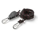 Roue de remorquage a poulie de camping avec corde de 2. 3 / 2m, robuste, r�glable, cintre, fil suspendu, ...