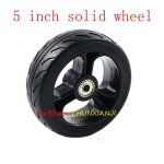 Roues solides de 5 pouces sans chambre a air, pneus pour scooters electriques, poussettes, fauteuils ...