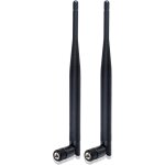 Rp - sma wlan antenna 6 dbi dual band 2. 4ghz 5. 8ghz mimo antenna for wlan routers, pc desktop, usb ...
