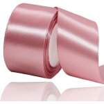 Ruban de satin or rose 50 mm x 22 m - pour d�coration de cadeau de mariage, de bapt�me et d'anniversaire ...