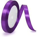Ruban de satin violet 10 mm x 22 m - pour dcoration de cadeau de mariage, de baptme et d'anniversaire ...