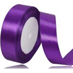 Ruban de satin violet 20 mm x 22 m - pour dcoration de cadeau de mariage, de baptme et d'anniversaire ...