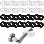 Ruon - 20 pièces butée de porte, protection poignee porte, transparent tampon elastique silicone butée ... Ruon - 20 pièces butée de porte, protection poignee porte, transparent tampon elastique silicone butée ...