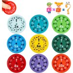 Rvkal - 9pcs math fidget spinners, math fact fidget spinners apaise le stress, jouet apprentissage fidget, ...