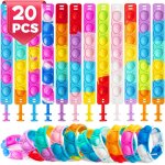 Rvkal - bracelets anti stress enfants pop it fidget toys - pop style bracelet r�glables d'ours en silicone ...