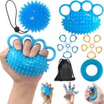 Rvkal - ensemble de 5 finger trainer hand trainer, balle de reeducation main et poignet balle de massage ... Rvkal - ensemble de 5 finger trainer hand trainer, balle de reeducation main et poignet balle de massage ...
