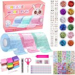 Rvkal - kit de 67 pices a bulles nano tape pour enfants - kit de bricolage - bandes adhsives super ...