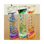 Sablier a huile liquide bicolore - jouet sensoriel apaisant pour enfants, adapt� au tdah et a l'autisme, ...