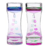 Sablier liquide color� ¿ d�coration apaisante a l'huile pour la maison et le bureau, jouet sensoriel ...