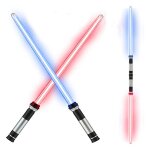 Sabre laser pour enfants, 2 pices / ensemble, jouets lumineux pour enfants, sabre laser, epe, led clignotant ...