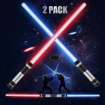 Sabre laser pour enfants, jouet avec lumire led, epe clignotante et rtractable, 7 couleurs changeantes, ...