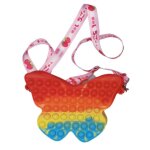 Sac a bandouli�re anti - stress en forme de papillon / abeille, sac de rangement a pression pour jouets, ...