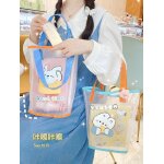 Sac a bandouli�re en maille transparente pour femmes, sac de maquillage simple ins mignon ours, sac a ...
