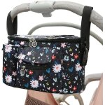 Sac a bandoulire pour poussette bb - tissu oxford 600d impermable, grande capacit, compartiments ...