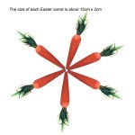 Sac a biscuits en forme de lapin e7m8, 6 carottes, mignon, oreille, bonbons, fournitures d'emballage, ...