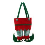 Sacs a bonbons pour elfes de nol en velours, sacs a pantalons pour pre nol, dcoration de fte, bouteille ...