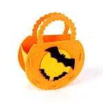 Sac cadeau cratif pour bonbons d'halloween, sac a bonbons en forme de citrouille, sac de transport pour ...