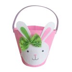 Sac cadeau de p�ques lapin mignon, panier en tissu, seau a bonbons, sac de rangement, sac d'emballage ...