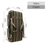 Sac de canne a pêche spinning dur multifonctionnel, 2 / 3 / 4 couches 80 - 130cm 1680d oxford, equipement ... Sac de canne a pêche spinning dur multifonctionnel, 2 / 3 / 4 couches 80 - 130cm 1680d oxford, equipement ...
