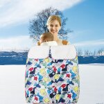 Sac de couchage chaud d'hiver pour nouveau - n, couverture pour bb, tricot a boutons, poussette d'emmaillot ...