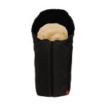 Sac de couchage / nid d'ange en peau d'agneau little sheepy - noir - kaiser