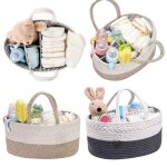 Sac a couches pour b�b�, tiss�, haute capacit�, portable, empileur, sac pour maman, panier r�utilisable ...