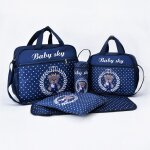 Sac a couches imprim petit ours pour maman, ensemble de cinq pices, multifonctionnel, grande capacit, ...