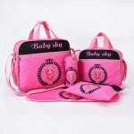 Sac a couches imprim petit ours pour maman, ensemble de cinq pices, multifonctionnel, grande capacit, ...
