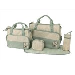 Sac a couches pour maman, cinq pices, asymtrique epaule oblique, a sangle, pour maman, chignon - type ...