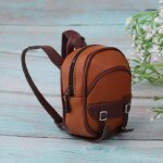 Sac en cuir pu pour poupe, sac d'ecole a bandoulire, mini sac a dos pour accessoires de poupe, 1 / ...