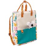 Sac  dos 34x24x10cm avec petit doudou koala 10cm color - cartable avec peluche pour garons et filles ...