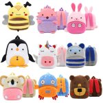 Sac a dos 3d pour enfants de 2 a 4 ans, cartable d'�cole en peluche, animal de dessin anim�, a la mode, ...