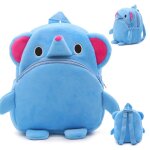 Sacs a dos en peluche d'el�phant bleu, mini cartable d'ecole de maternelle pour enfants de 1 a 3 ans ...