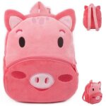 Sac a dos en peluche pour enfants de 1 a 3 ans, animal de dessin anim, cochon en peluche, sac d'cole ...